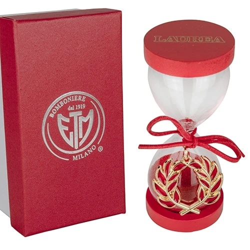 GOLD ALLORO CLESSIDRA H.13 CON BOX 