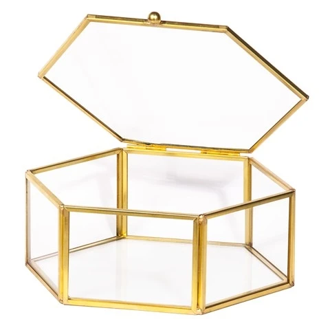 GOLDEN BOX ESAGONALE CM.16 H.6 