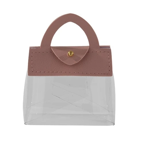 PORTACONFETTI GRAZIA BORSETTA ROSA ANTICO CM.7 H.9