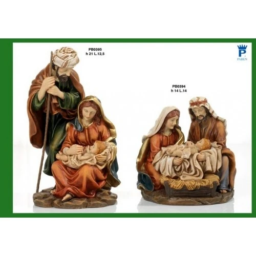 GRUPPO NATIVITA' 21 CM. RESINA
