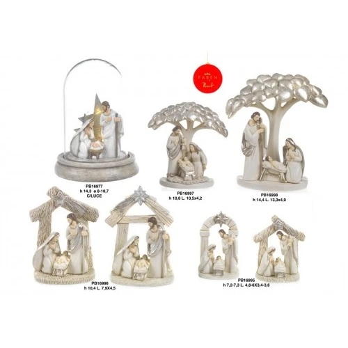 GRUPPO NATIVITA'/ALBERO 10.6 CM. RESINA