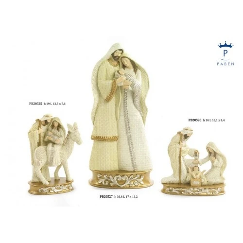 GRUPPO NATIVITA' 16 CM. RESINA 