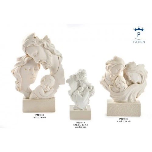 SACRA FAMIGLIA STILIZZATA 13.5 CM. RESINA
