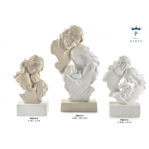 SACRA FAMIGLIA STILIZZATA 18.8 CM. RESINA