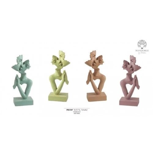 GRUPPO VOLTI DI INNAMORATI 17.7 CM. RESINA G.BOX