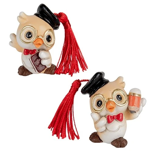 BOMBONIERA - GUFOLO LAUREA FIGURINA CM.5 