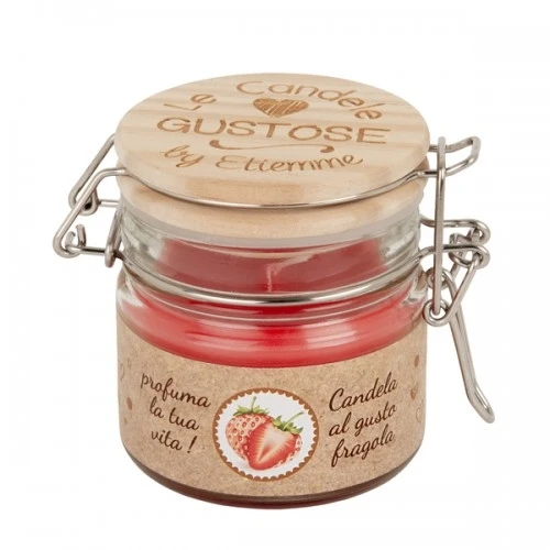 CANDELA PROFUMATA H.7,5 FRAGOLA 