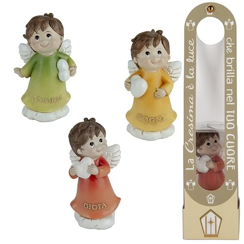 BOMBONIERA - HAPPY ANGELO CRESIMA H10 CON BOX 