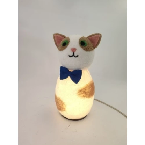 Lampada Gattino in Stoffa per Bambini - Luce Notturna Morbida da Compagnia