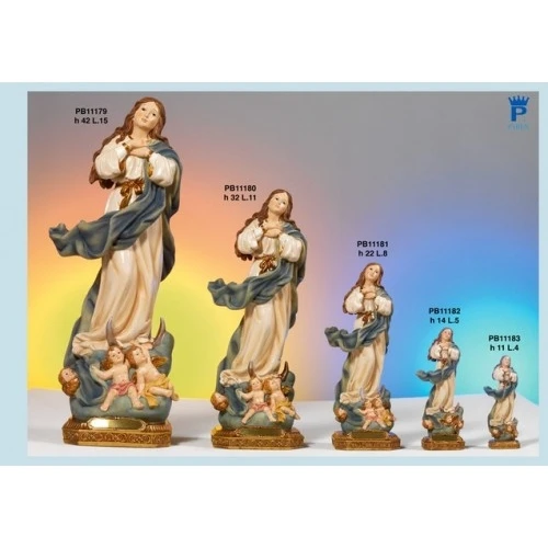 STATUA IMMACOLATA MURILLO 11 CM. RESINA