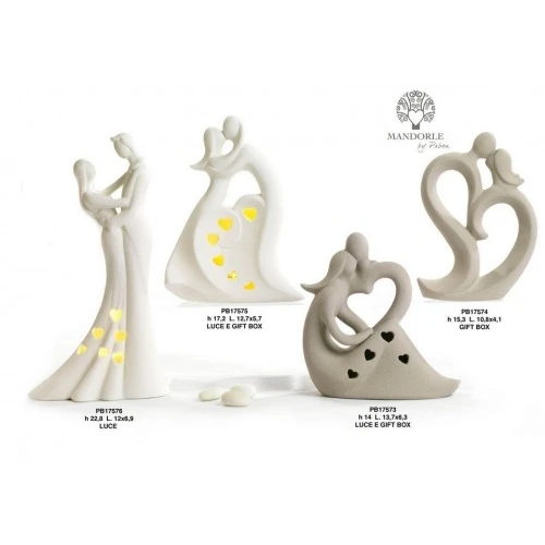 INNAMORATI STIL. 14 CM. PORCEL. MAR-LUCE G.BOX