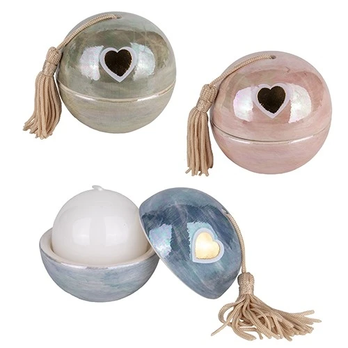 BOMBONIERA IRIDE PORTA CANDELINA SFERA DM.7