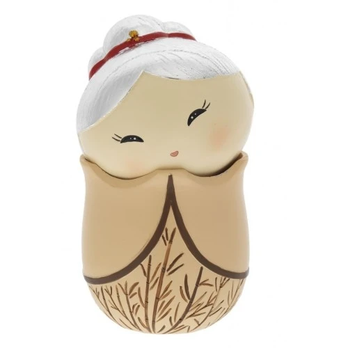 KOKESHI EMOZIONALE BASE CREMA CON CAPELLI ARGENTO