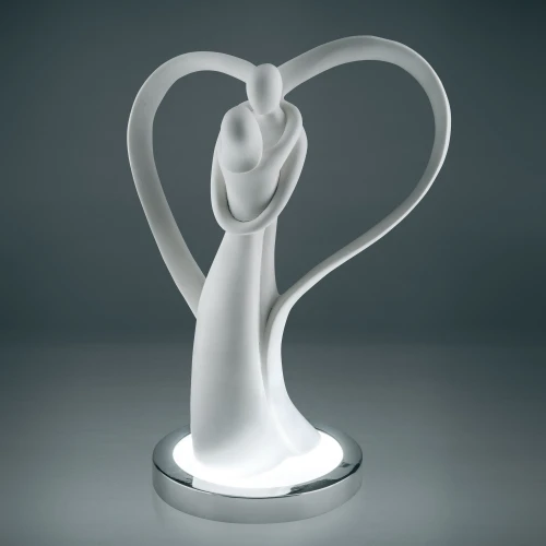 Lampada led Coppia Ali con Cuore