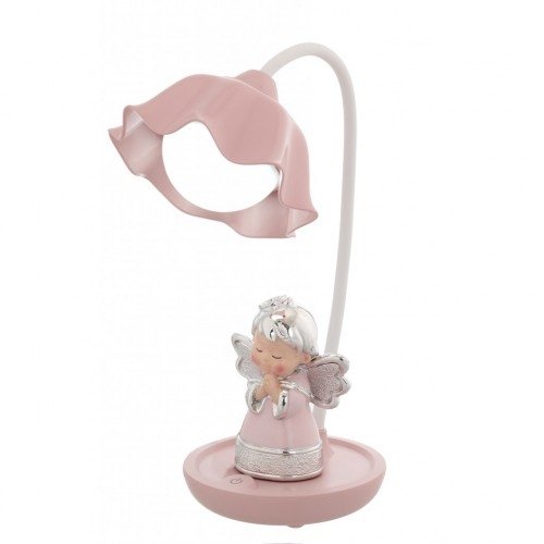 LAMPADA LED CON TOUCH E ANGIOLETTO ROSA