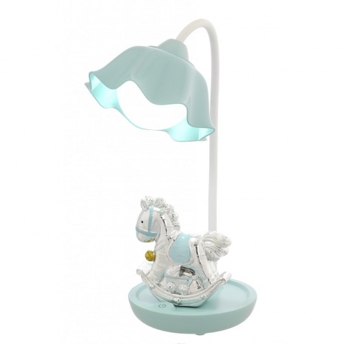 LAMPADA LED CON TOUCH E CAVALLINO AZZURRO