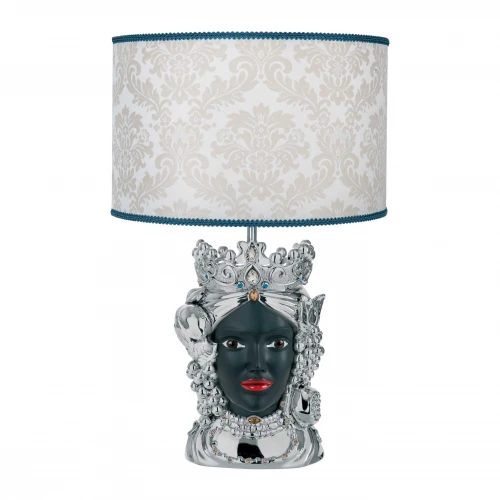 LAMPADA MORI LEI ARGENTO/NERO H. 50