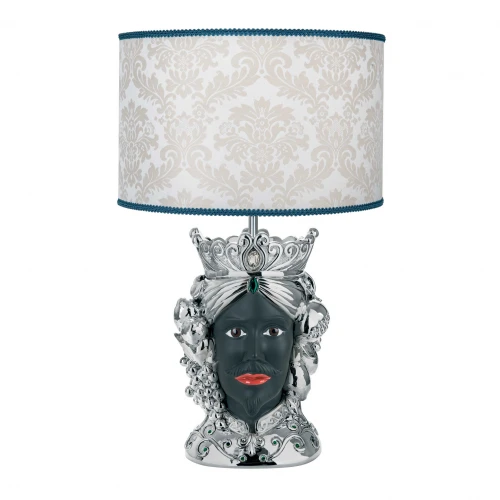 LAMPADA MORI LUI ARGENTO/NERO H. 50