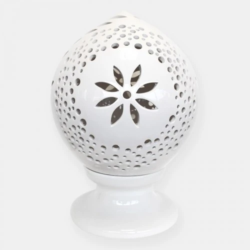 LAMPADA PUMO SENZA FOGLIE BIANCA CM.40