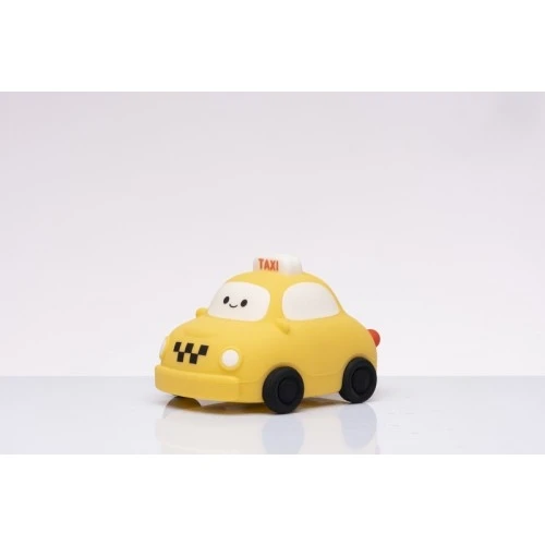 Lampada LED Taxi Cuorematto - Bomboniera Solidale Originale per Bimbo cm.12x9x8