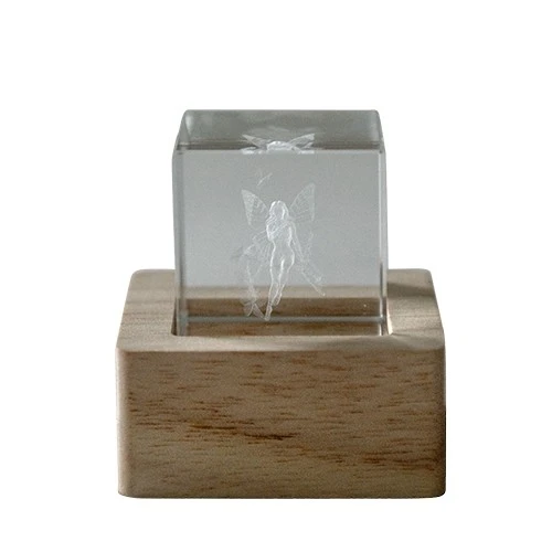 LAMPO CUBO CRYSTAL CM.6X6 FATINA OTTIMA BOMBONIERA PER COMUNIONE