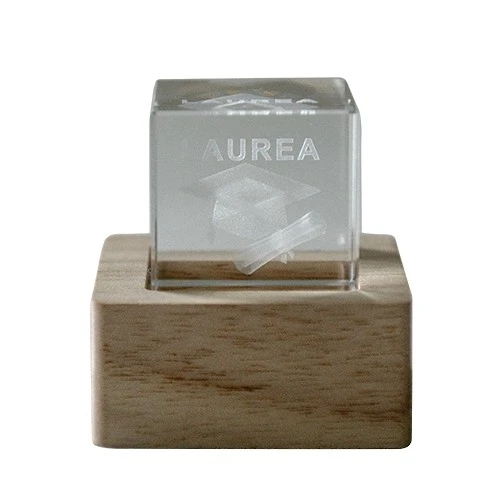 LAMPO CUBO CRYSTAL CM.6X6 LAUREA 