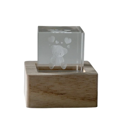 LAMPO CUBO CRYSTAL CM.6X6 ORSETTO 