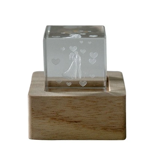 LAMPO CUBO CRYSTAL CM.6X6 SPOSI