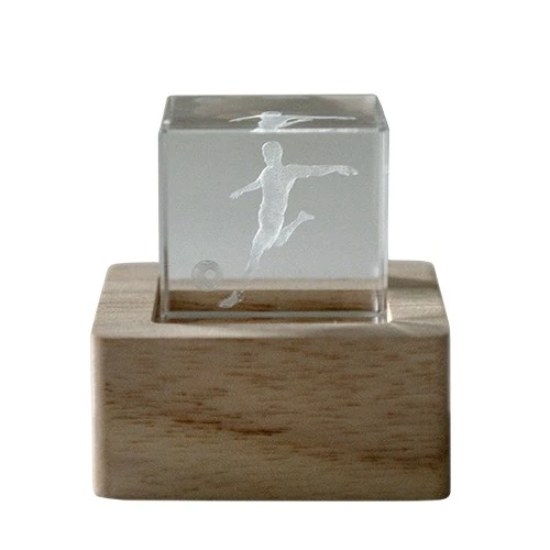LAMPO CUBO CRYSTAL CM6X6 CALCIATORE IDEALE PER COMUNIONE