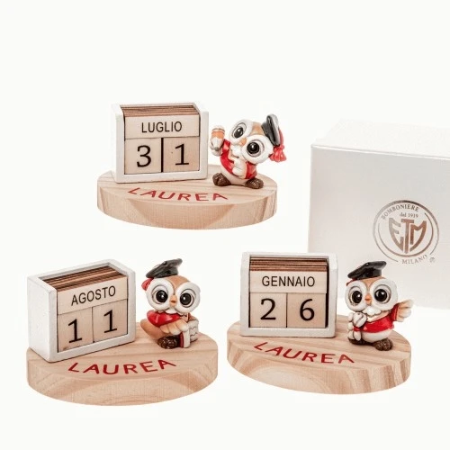 LAURO CALENDARIO CM11 H6 C/BOX BOMBONIERA LAUREA