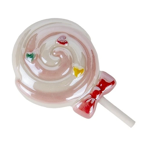BOMBONIERA LOLLIPOP MAGNETE ROSA CM.8