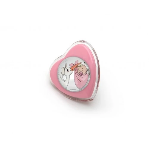 LUCE NOTTURNA CUORE CICOGNA ROSA