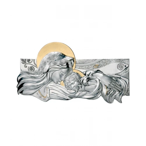 MADONNA C/BIMBO ORIZZ.ARGENTO CM.18X50
