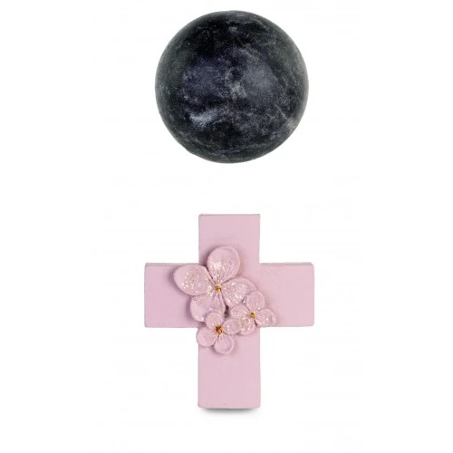 MAGNETE CROCE CIPRIA FIORI GLITTER