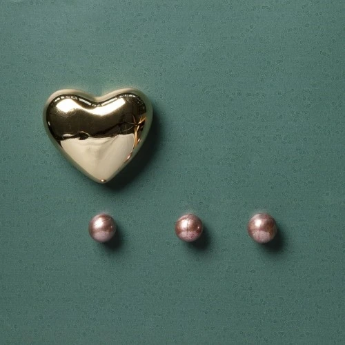 MAGNETE CUORE ORO LUCIDO
