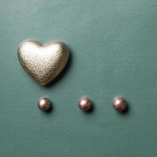 MAGNETE CUORE ORO OPACO