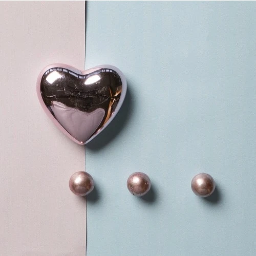 MAGNETE CUORE ROSA LUCIDO CM.5