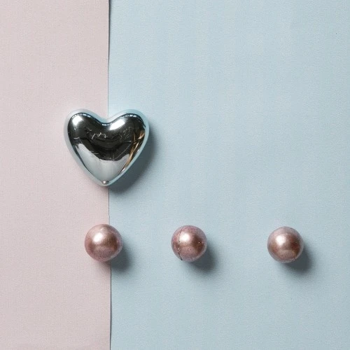 MAGNETE CUORE AZZURRO LUCIDO CM.3