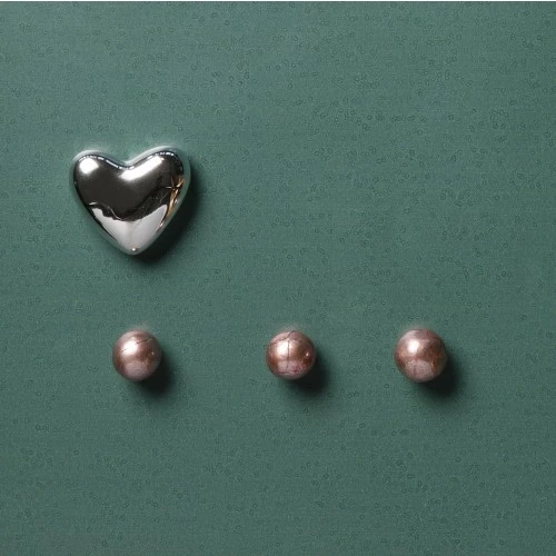 MAGNETE CUORE PICC. SILVER LUCIDO