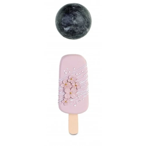 MAGNETE GELATO CIPRIA FIORI GLITTER