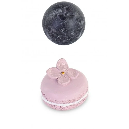 MAGNETE MACARON CIPRIA FIORI GLITTER