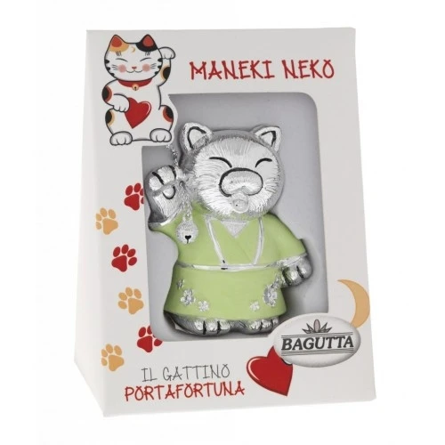 MANEKI NEKO CON ZAMPA DX ALZATA - VERDE