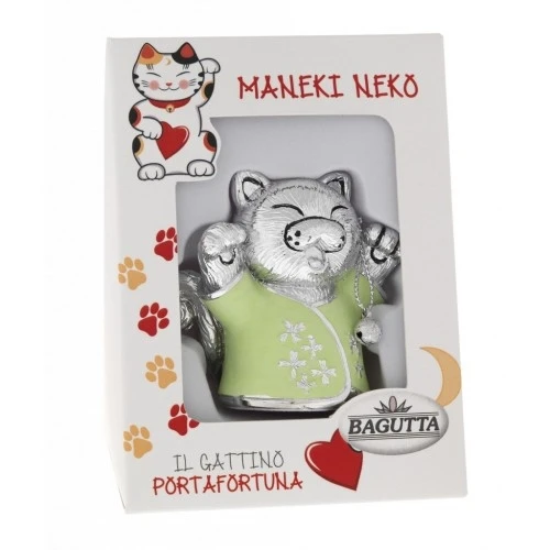 MANEKI NEKO CON ZAMPE ALZATE - VERDE