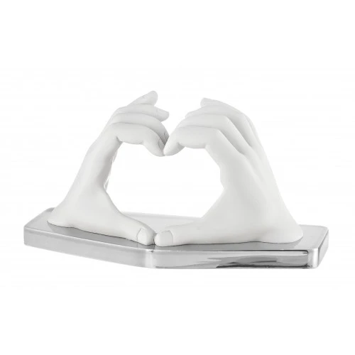 MANI CUORE 16X9 BASE ARGENTO