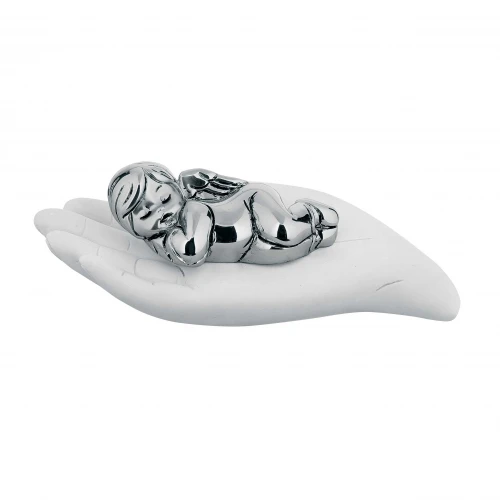 MANO C/NEONATO BIANCA CM 13