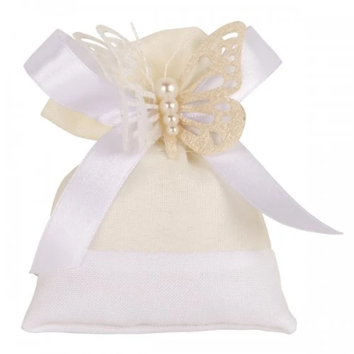 MARIPOSA BAG CONFETTI BIANCO CM.9X11 