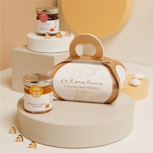 MARMELLATA MANDARINO E CONFETTURA FRAGOLA 40 G - CLARALUNA 2025