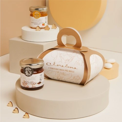 MARMELLATA MANDARINO E CREMA NOCCIOLE 40 G. - CLARALUNA 2025