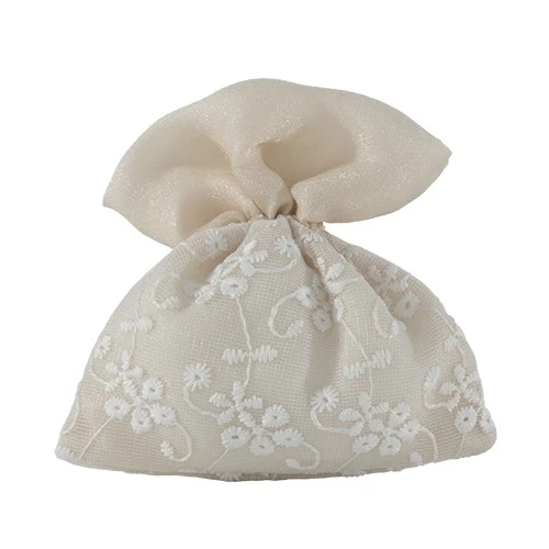 PORTA CONFETTI MATILDE BAG CM 10X11 BEIGE 