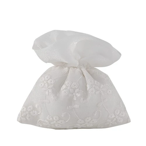 PORTA CONFETTI MATILDE BAG CM 10X11 BIANCO 